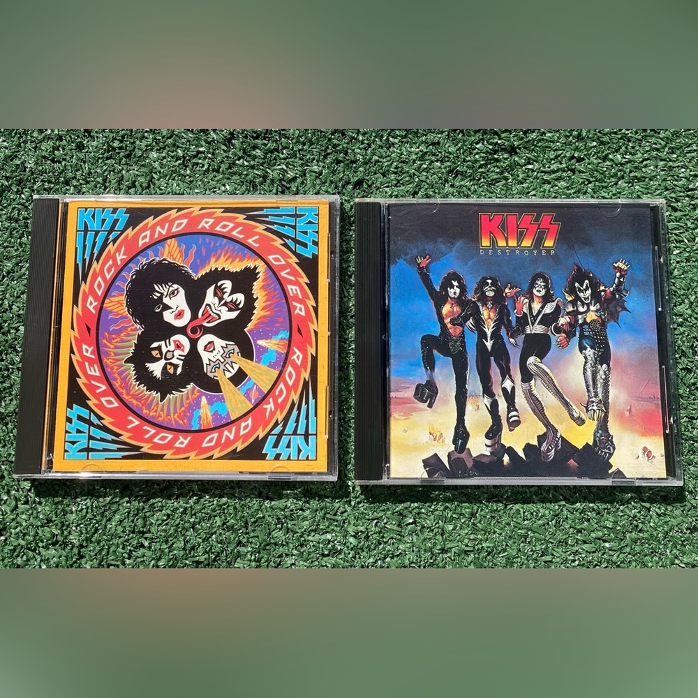 Vintage Lot Of 2 KISS CD’s Rock and Roll Over and Destroyer